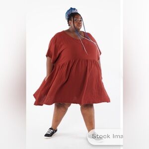 Tuesday of California Muffy Dress in Table Wine, 1X